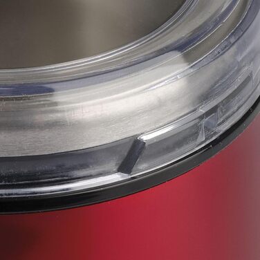 Кавомолка Ferrari G20076 CafExpress: потужність 150 Вт, подрібнювач спецій та кави, функція Pulse, нержавіюча сталь, червона