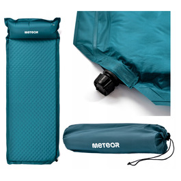Самонадувний килимок METEOR MATA 188x66x3,8 см, чорний