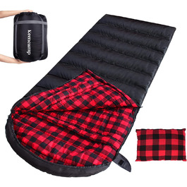 Сплячий мішок Keencamp Flanell Outdoor: теплий, бавовняний, для 3-4 сезонів, до -1°C, XXL, 230x90 см, чорний, для дорослих