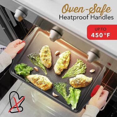 Набір форм для випічки 39 шт. Преміум якість, антипригарне покриття, BPA-free, для кексів, печива, пирогів, сталеві листи для випічки, форми для мафінів, набір кухонного приладдя (3 шт., чорний)