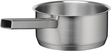 Каструля WMF Ultimate Cool 16 см без кришки, 1,4 л, Cromargan® нержавіюча сталь, без покриття, для індукційних плит, з внутрішньою міткою об'єму, придатна для миття в посудомийній машині