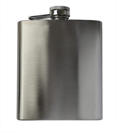 Набір фляга з воронкою та 4 шт. склянок для шнапсу об'ємом 3cl – подарункова коробка, фляга 7 oz (207ml)