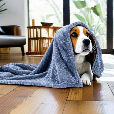 SLSON Деки для собак та котів, м'які, двосторонні, 70x100 см (фіолетовий, чорний, синій)