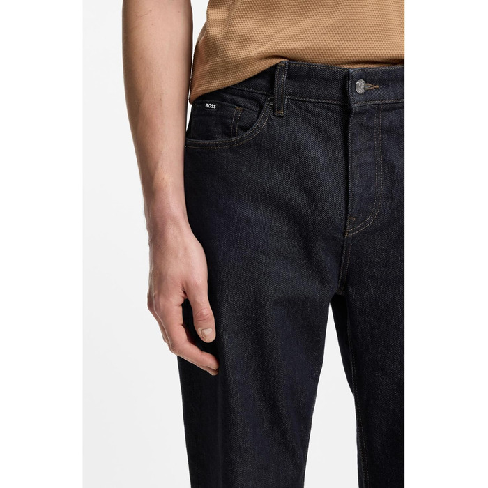 Чоловічі джинси BOSS Maine Regular-Fit сині з еластичного деніму (46W/34L)