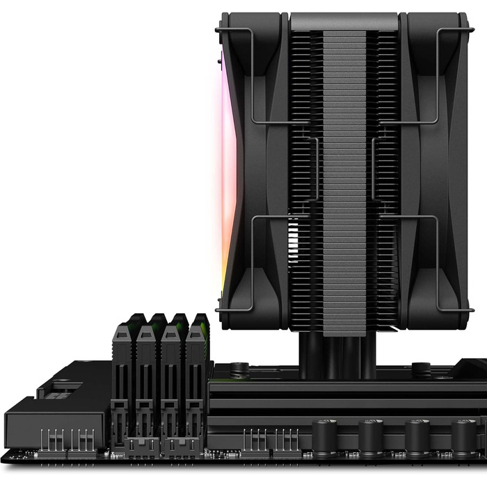 NZXT T120 - Кулер для процесора з 120мм вентилятором, білий. 4 теплові трубки, підтримка Intel/AMD, можливість встановлення 2 вентиляторів