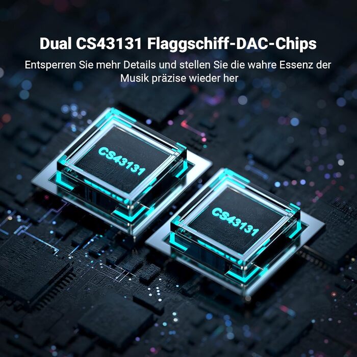 Портативний ЦАП та підсилювач навушників Fosi Audio DS2 з ES9038Q2M, підтримка PCM 32-bit/768kHz та DSD512, 3.5mm та 4.4mm виходи, Hi-Fi аудіо, USB ЦАП для навушників