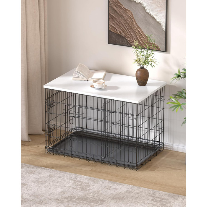 Насадка для собачого воріта Piskyet, дерев'яна робоча поверхня, сумісна з ворітками 76,2 см (30 дюймів), білий/оптимальний для саду