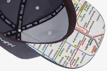 Кепка Nebelkind Snapback Berlin сіра, унісекс, регульована, висока якість, streetwear, бейсболка з прямим козирком