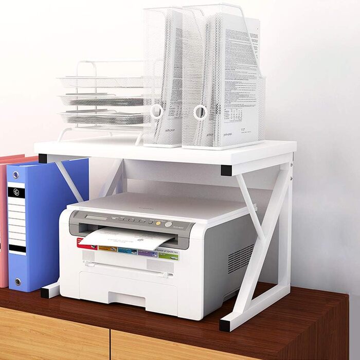 Поличка для мікрохвильової печі та кухонних приладів, органайзер для кухні (дуб/3 яруси) (білий/2 яруси)