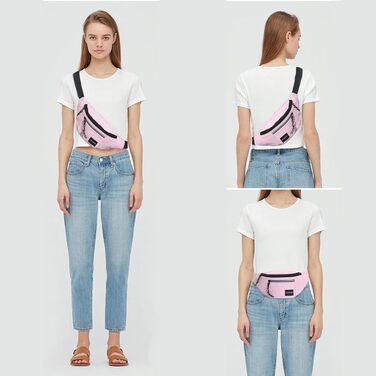 Гірчатка поясна водонепроникна для жінок та чоловіків Long Keeper - поясна сумка велика для спорту, туризму, велопоїздок, кемпінгу, подорожей, активного відпочинку на природі, рожева