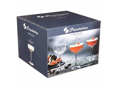 Келихи для шампанського Pasabahce Timeless, прозорі, 255 мл, 4 шт.