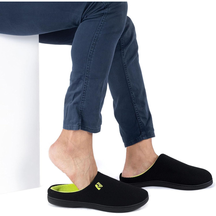 Чоловічі халапи RockDove Original з пінопластовою устілкою, чорно-лимонні, 42/43 EU