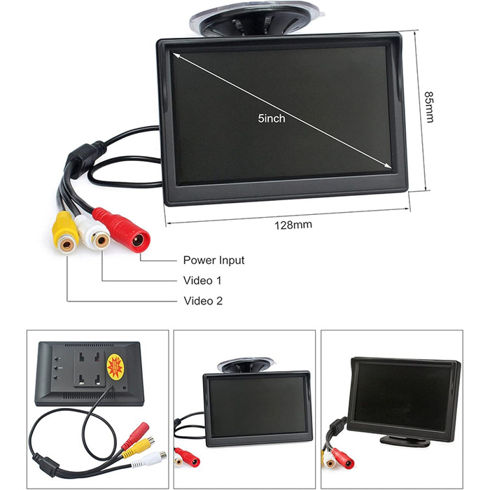 Автомобільний HD LCD монітор 5