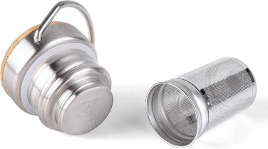 Термос-пляшка 1л: термопляшка, ізотермічна пляшка, зберігає холод 25 годин/тепло 13 годин, без BPA, для походів, активного відпочинку, велосипеда, офісу (сито для чаю, 750 мл)