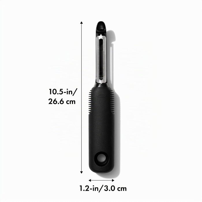 Ніж OXO Steel з нержавіючої сталі, чорний, серрейторний (хвилястий)