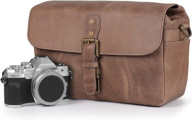 Чохол для камери MegaGear Torres з натуральної шкіри, оливковий (Mink)