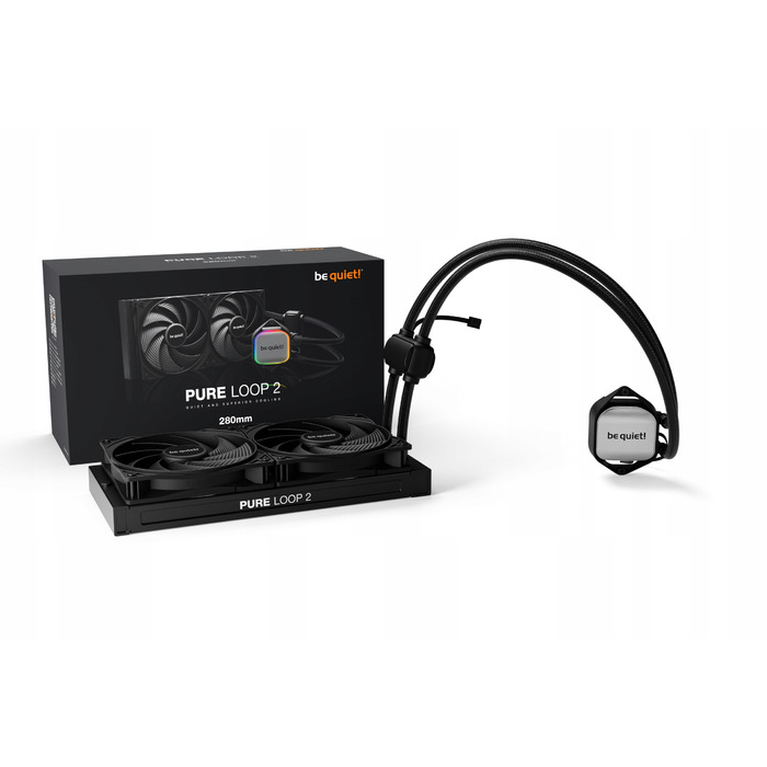 Рідинне охолодження be quiet! Pure Loop 2 280 mm ARGB з 2 PWM вентиляторами