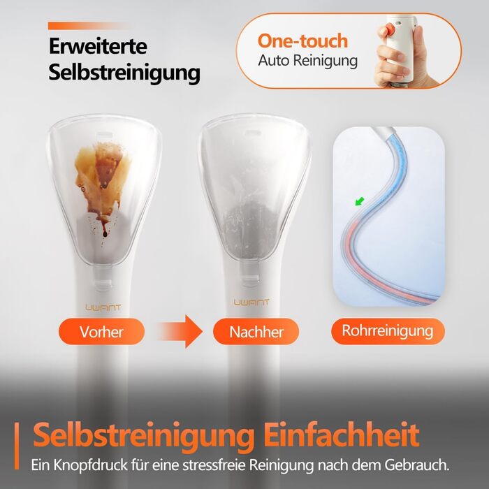 UWANT Теперішній пилосос для миття килимів, для диванів, килимів, м'яких меблів, мокрий/сухий пилосос з потужною потужністю всмоктування 12000Pa, 60dB, B100-s