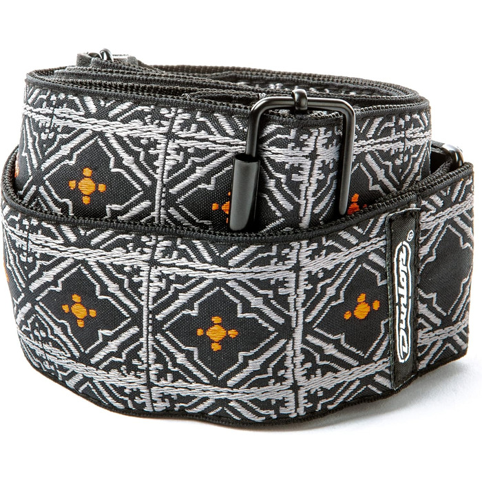 Гітарний ремінь Jim Dunlop Jacquard Fillmore жовтого кольору, універсальний розмір