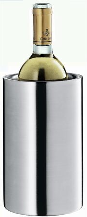 WMF Clever&More Sparkling Wine Cooler Stainless Steel 19.5 cm, Bottle Cooler Double-Walled, Keeps Longer Cool, Sparkling Wine Cooler, Wine Cooler, Ice Cube Container, Matte Finish