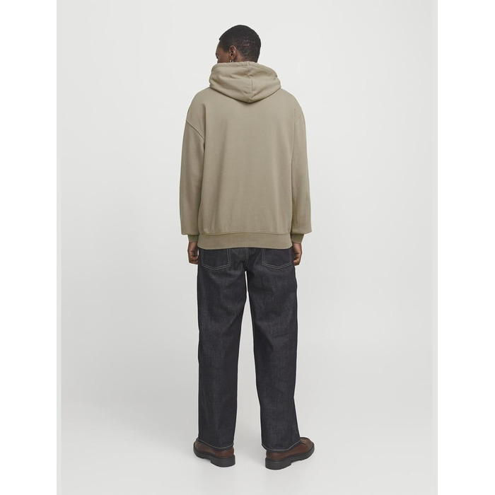 Світшот чоловічий JACK & JONES однотонний, колір Silver Sage (S)