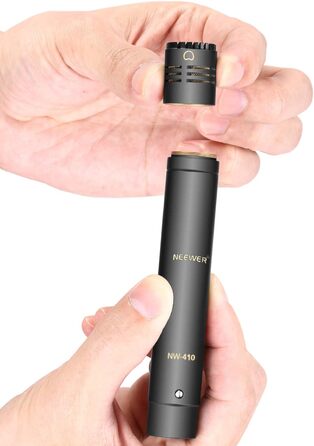 Neewer Конденсаторний мікрофон з капсулами (Omni, Cardioid, Supercardioid) + вітрозахист, кліпса та кейс для акустичних інструментів, 2 шт.