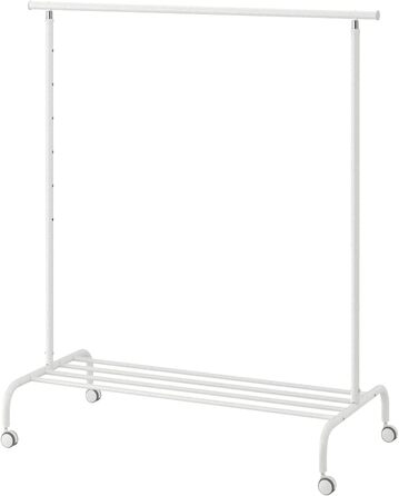 IKEA RIGGA – Вішак для одягу, білий, металевий