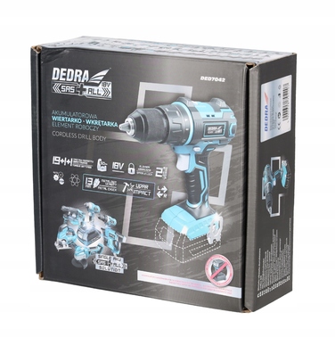 Акумуляторний ударний дриль-викрутка DEDRA SAS+ALL 18V DED7042 50Нм
