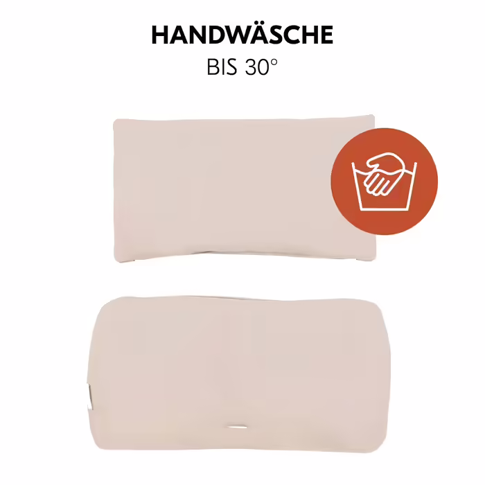 hauck 2-piece Deluxe Seat Cushion for Alpha Highchair - Seat Cushion/Seat Liner/Highchair Cushion (Beige)