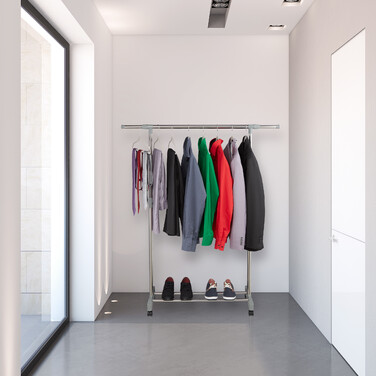 Relaxdays Extendable Clothes Rack with Wheels
