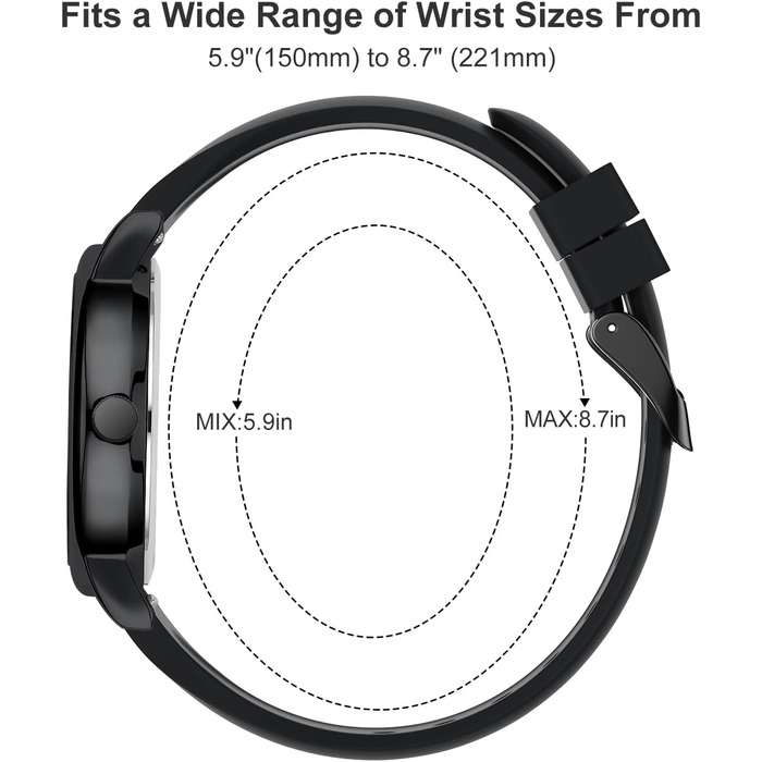 Водонепроникні годинники для медсестер GOLDEN HOUR - годинник для медичних працівників, студентів, жінок та чоловіків, світлодіодне підсвічування, 24 години з секундною стрілкою, силіконовий ремінець (білий/чорний)