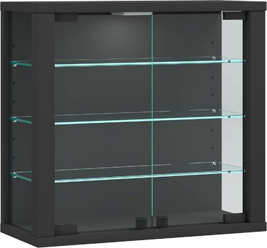 Підвісна вітрина VCM Vitrosa S з ESG-безпечним склом, антрацит, 40x43x18 см, сучасна та компактна