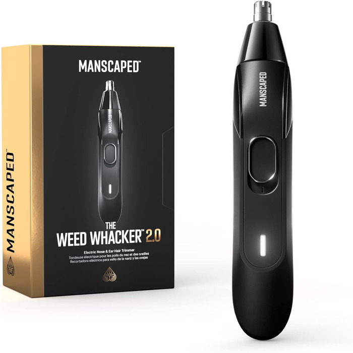 Набір для догляду за тілом MANSCAPED® The Handyman™ Travel Duo: тример для носа та вух Weed Whacker® 2.0 та компактний чоловічий тример для обличчя з вирівнювачем та фольгою