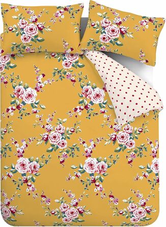 Комплект постільної білизни Catherine Lansfield Canterbury Floral Grey (Сірий) - Наволочка в комплекті, Single (Одинарний)