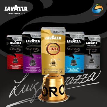 Кава в капсулах Lavazza Qualità Oro Espresso для Nespresso Original, 10 шт. x 2 упаковки (алюміній)