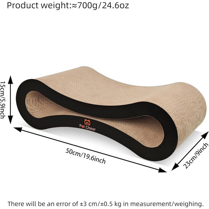 Кігтеточка Likea Ultimate з ліжком та лаунжем, чорна