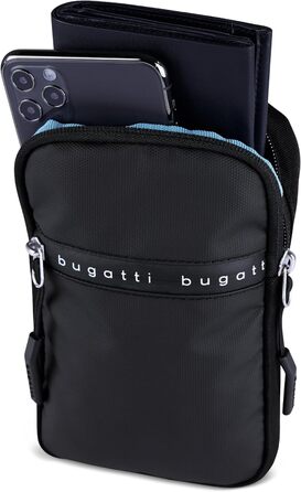 Сумка Bugatti Blanc Delight Mini Crossbody чорного кольору - унісекс, на плече, міні