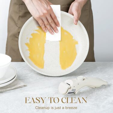 Набір сковорідок Michelangelo з антипригарним покриттям, індукційні, 20/24/28 см, знімний ручка, до 240°C, чорний