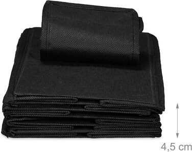 Органайзер для шафи Relaxdays з тканини, 6 відділень, 2 шухляди, 82x30x14,5 см, антрацит