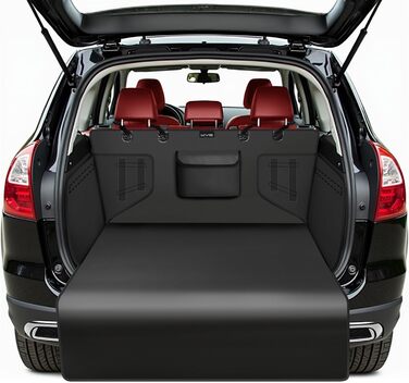 Захист для багажника автомобіля KYG: водонепроникний килимок для собак з боковими захистами, 185x105x38 см, чорний