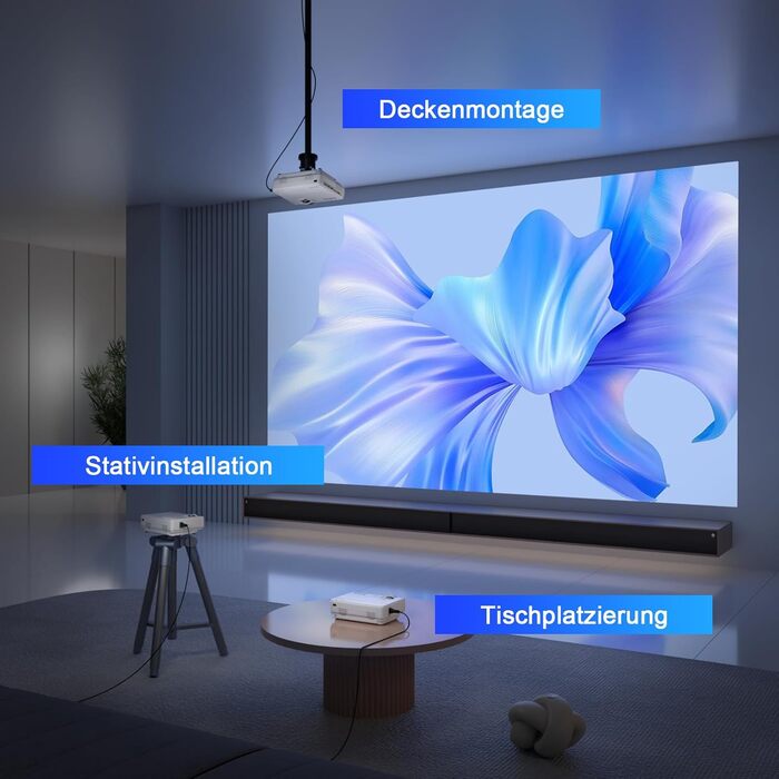 Міні проектор XuanPad A-24000L: WiFi, Bluetooth, 1080P, Підтримка HDMI, USB, AV, для iPhone/Android