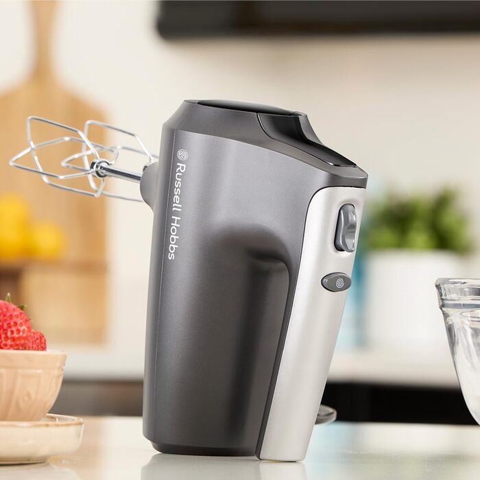 Міксер Russell Hobbs Desire Red з 5 швидкостями та функцією імпульсу, 350W, з набором насадок для замішування та тіста