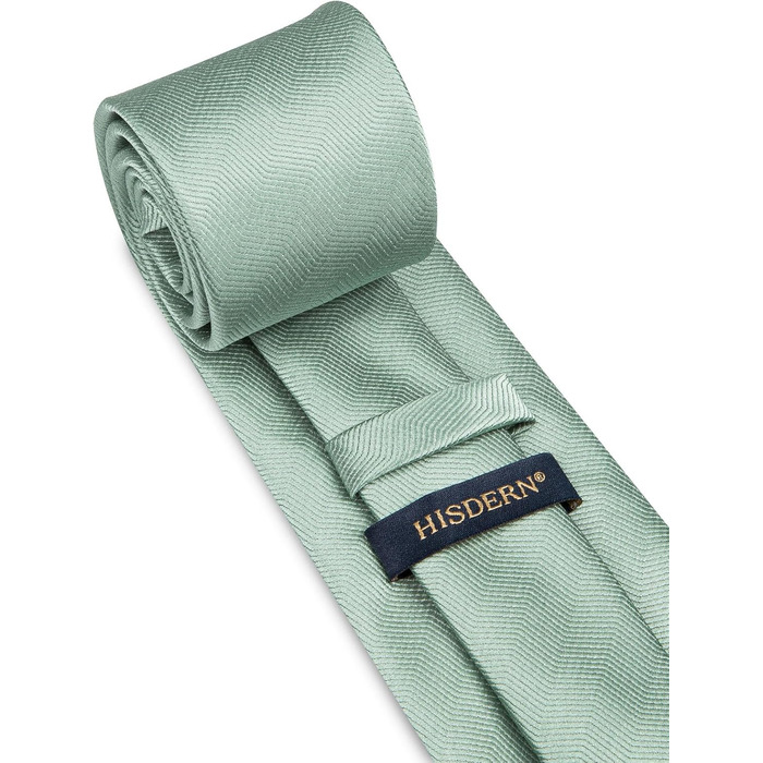 Кравка для чоловіків HISDERN: класична краватка з нагрудним хустиком, формальний стиль, елегантна, для бізнесу та вечірок, однорозмірна, салатовий