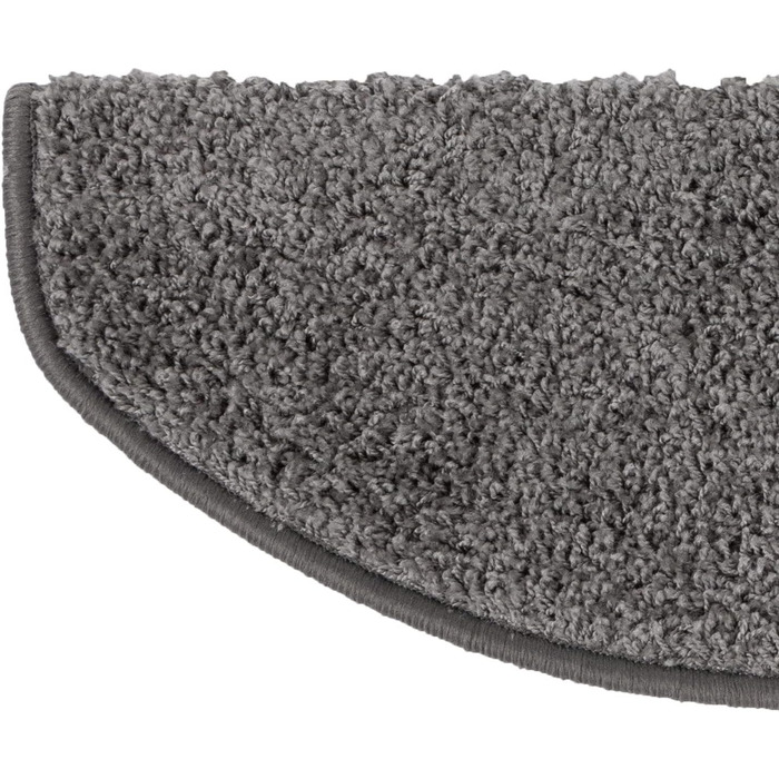 Сходинкові килимки ETM Barcelona: набір 15 шт. (сірий, напівкруглий, 65 x 23,5 см)