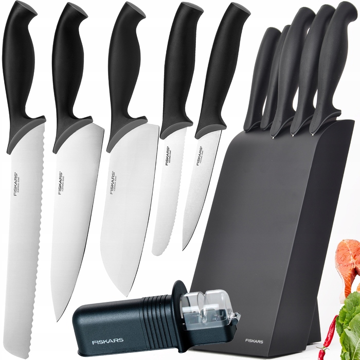 Набір ножів у підставці Fiskars Control, 5 предметів