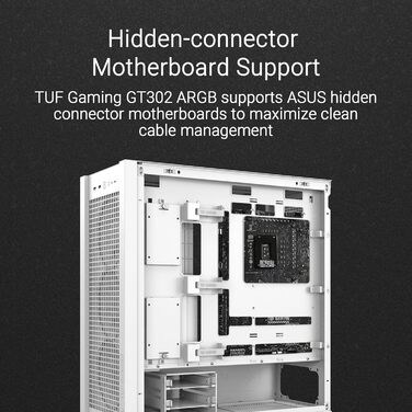 Корпус ПК ASUS TUF Gaming GT302 ARGB Black - Mid-Tower ATX з 4 вентиляторами ARGB, чорний