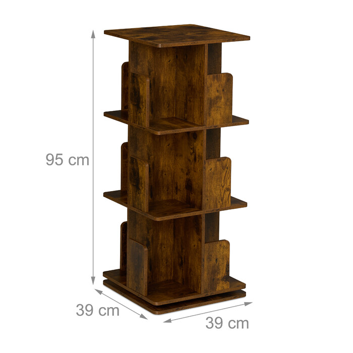 Corner Bookshelf with Industrial Design