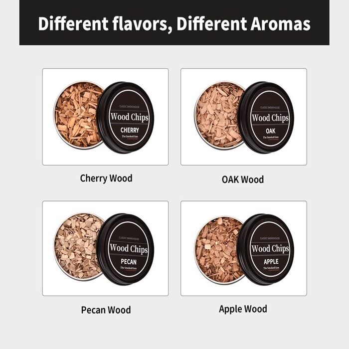 Набір для копчення коктейлів та віскі з 4 дерев'яними стружками, ретро-набір для створення димчастих напоїв, ідеальний подарунок для батька, чоловіка та любителів коктейлів