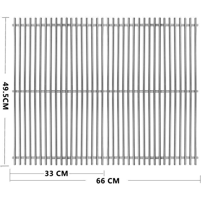 Решітка для гриля Weber Genesis E-310/320/330, S-310/320/330 (2007-2016) GFTIME, не підходить для Genesis II/LX, 2 шт.