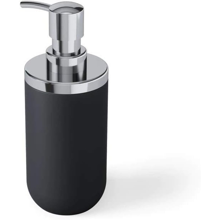 Миска для мила Umbra Junip, хром/чорний, дозатор мила